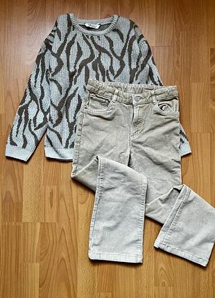 Вельветові штани на дівчинку фірмові