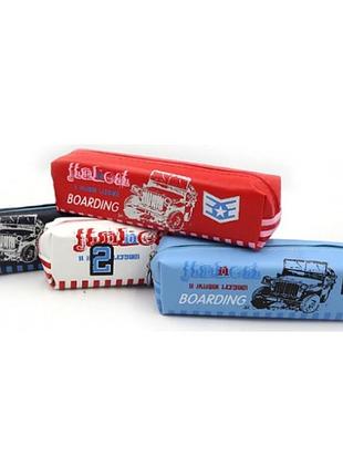 Пенал "ретро авто" 1 відділ 20х4,5х4,5см p0856