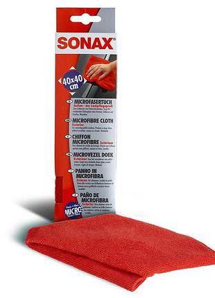Серветки для кузова sonax 40х40 см універсальні для всіх моделей авто чистячі ганчірки для догляду за ав ve-33