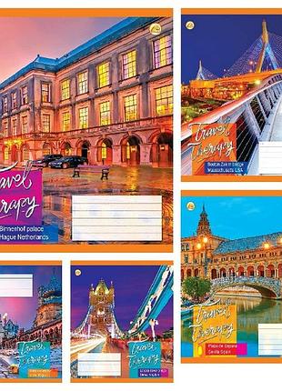 Зошит 18 аркушів клітинка тв "travel" та51205