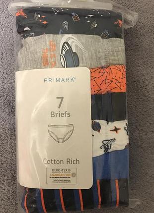 Трусики primark для мальчиков.