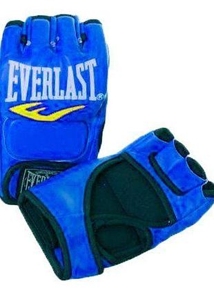 Перчатки для mma everlast ms 2117 синий (37409008)