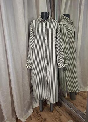 Стильное с разрезами по бокам платье 👗 рубашка