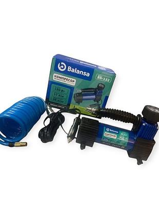Компресор balansa 10атм, 35л, 12а, 3м шланг спірал. знімний, прикур, насадки, сумка