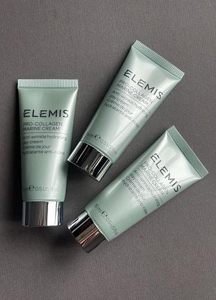 ❤️зволожуючий антивіковий крем з колагеном elemis pro-collagen marine cream 15 мл