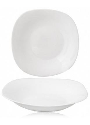 Салатник склокерамічний "білий" 9" квадрат 30162-00s&t