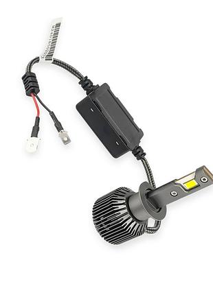 Лампа led h1 12v-24v 80w eurotun z5 14000l 6000k can bus радиатор с вентилятором