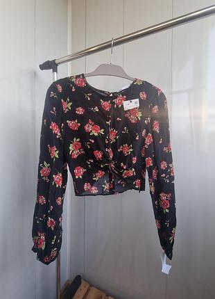 Блузка zara s топ віскоз зара