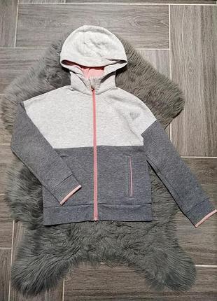 Брендовая, спортивная кофта для девочки 8-9 р-decathlon