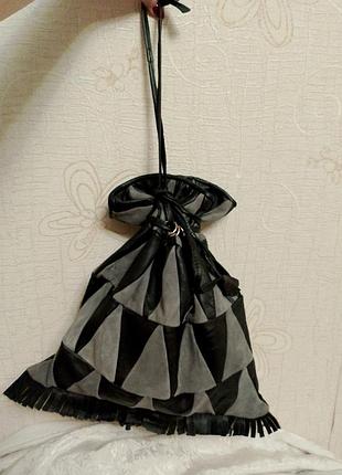 Кожаная сумка мешок