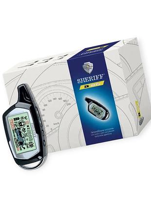 Сигнализация двухсторонняя sheriff zx-1075 турботаймер, дистанционный запуска двиг.