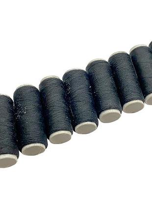 Нитки швейные №40/2 черные полиэстер 12ед (93740)