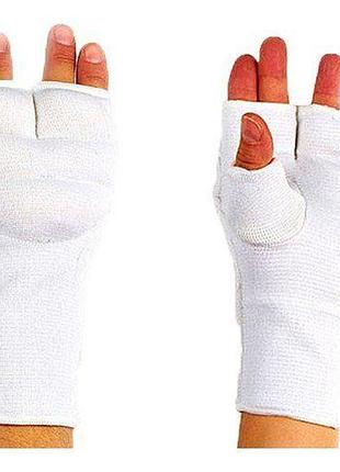 Накладки (перчатки) для каратэ bo-1085 l белый (37429094), no branding