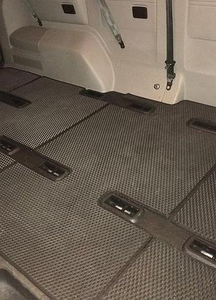 Коврики eva для volkswagen t5 2010-2015 черные модельные резиновые коврики для защиты салона dm-11