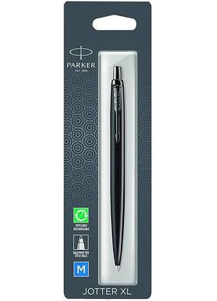 Ручка шариковая parker jotter 17 xl monochrome black bt bp блістер