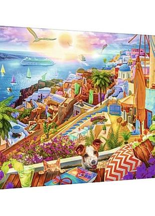 Пазли trefl 1000 елементів час чаювання. відвідини санторіні 10842