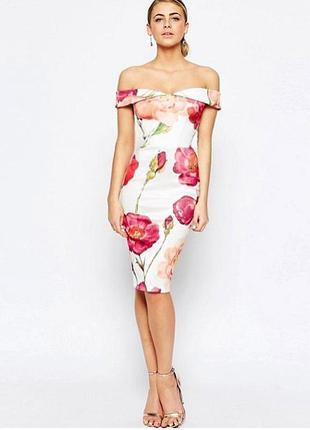 Распродажа платье hope &amp; ivy меди открытые плечи