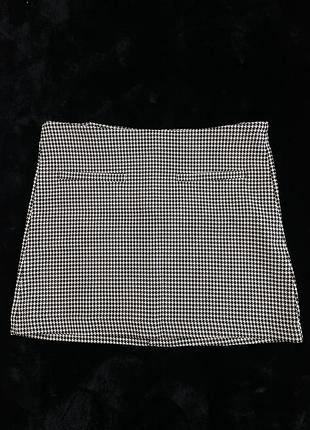 Юбка мини гусиная лапка