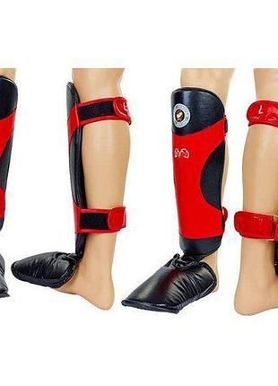 Захист гомілки та стопи ma-6005 xl чорно-червоний (37429030), no branding