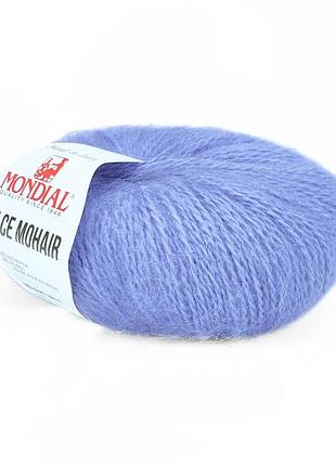 Пряжа dolce mohair/дольче мохер, ярко-голубой 102, mondial