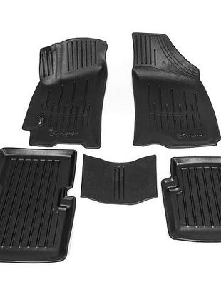 Коврики stingray 3d полиуретановые для chevrolet lanos 5 шт резиновые коврики в салон защита от грязи dm-11