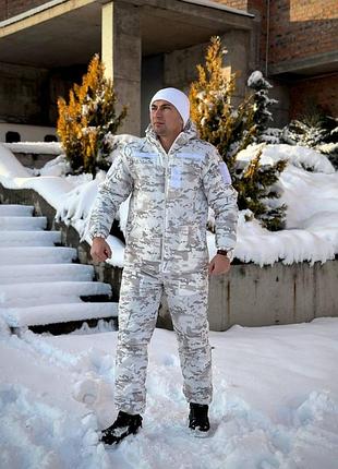 Утепленный маскировочный костюм omni heat alpine