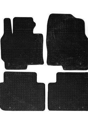 Резиновые коврики с бортом 4 шт polytep для mazda cx-5 2012-2017 защитные коврики для салона авто dm-11