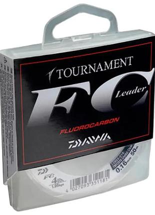 Флюорокарбон daiwa tournament fc leader 50m 0.14mm 3lb/1.3kg