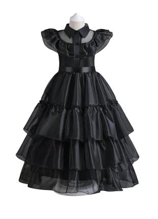 Нарядное платье в готическом стиле венсдей