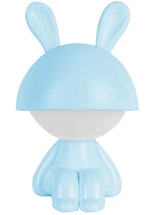 Світильник-нічник led на акумуляторі cute bunny блакитний k25-316-1-3