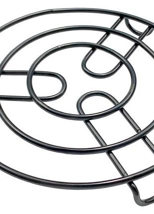 Подставка металлическая под горячее черная 180мм (116862)