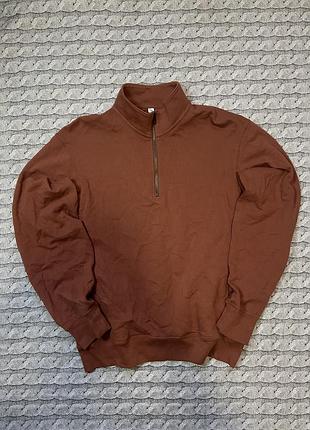 Светр 1/3 zip uniqlo size s-m стан як новий