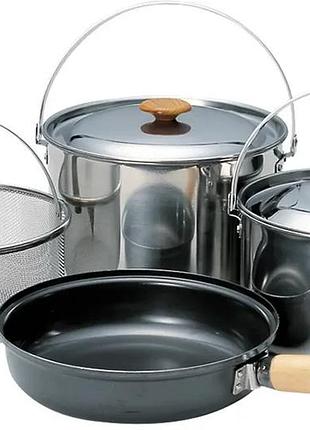 Набор посуды snow peak cs-023r field cooker pro. 3 set