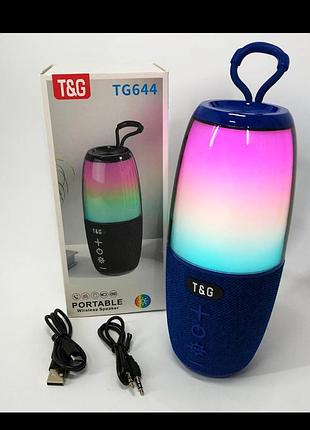 Портативная музыкальная колонка с rgb подсветкой и зарядкой