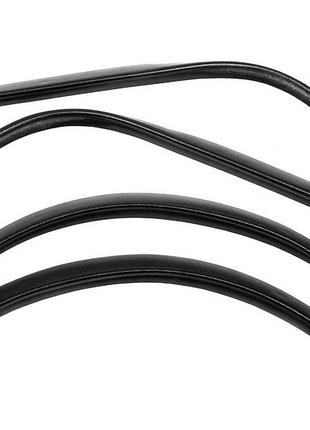 Накладки на арки 4 шт чорні abs-пластик для daewoo nexia захист від бруду хромовані елементи dm-11