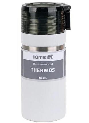 Термос 0,47л "kite" білий k25-320-1