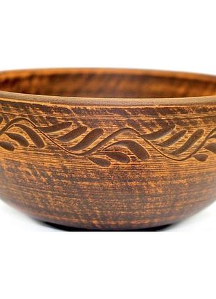 Салатник керамічний чернений "декор гілка" 500мл