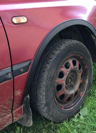 Накладки на арки черные 4 шт для volkswagen golf 3 abs пластик тюнинг защита от грязи ve-33