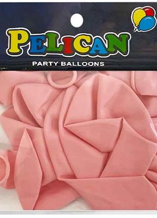 Набір кульок повітряних латексних 10"/25см макарун рожевий ніжний 10 штук 811207/207/pelican