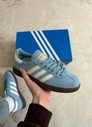 Кроссовки adidas spezial handball blue white арт 1020
