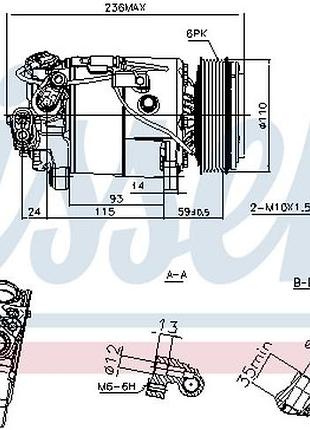 Компрессор кондиционера bmw x5 (f15, f85) sdrive 25 d 2013.08 - 2018.07 ni 891019
