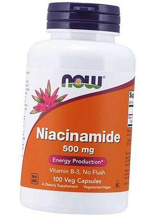 Ниацинамид, niacinamide 500, now foods 100вегкапс (36128321)