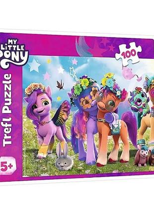 Пазли trefl 100 елементів веселі поні 16463