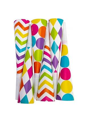 Набір горнів-гудків 6шт кольоровий mx300001