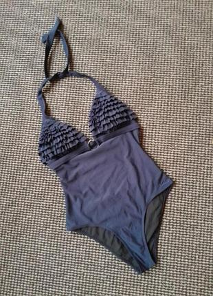 Купальник суцільний з рюшами