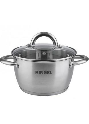 Каструля нержавіюча "ringel bonn" 18см 2,6л з кришкою rg-2003-189108