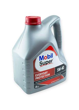Масло mobil 5w-40 super everyday protection sn, a3, b4 (4л)