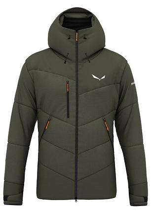 Куртка salewa ortles heavy 2 powertex down jacket men m, темно-оливковый