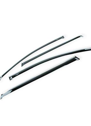 Вітровик volkswagen tiguan (2007-2016) хромований (дефлектор) (скотч) (к-кт 4 шт) hic