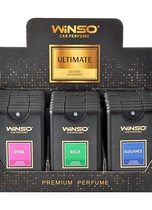 Освіжувач повітря winso ultimate slim sprey 18мол mix ароматизований спрей для автомобіля нейтралізатор ve-33